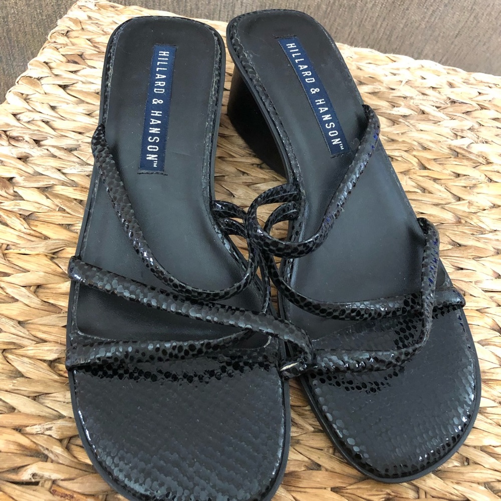 SNAKE PRINT SANDALS